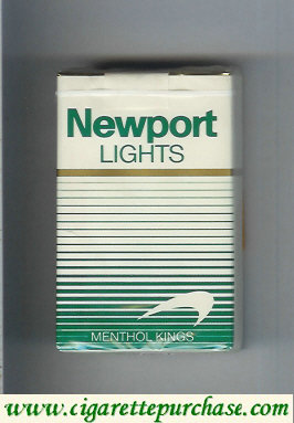 Newport Lights Menthol white and green cigarettes soft box
